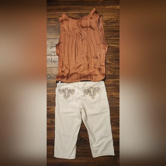 TRIBAL JEANS Capris Off-White - Picture 10 of 10